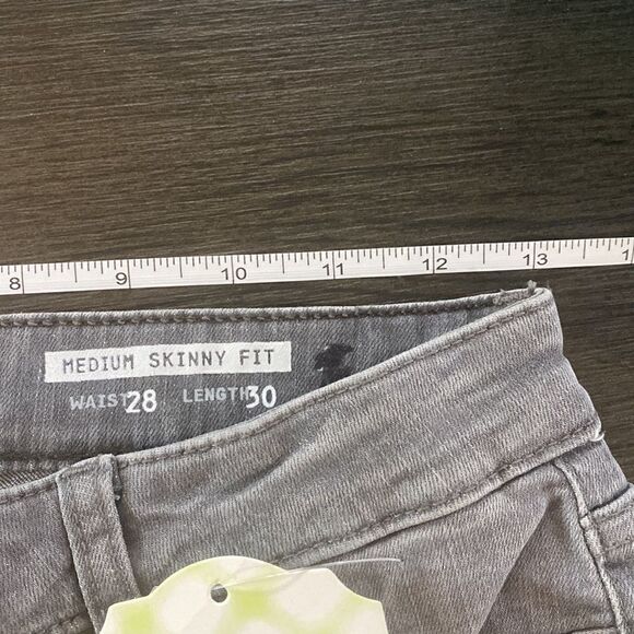 Vizio Women's Stretch Skinny Fit Denim Jeans High Rise Gray Size 5 NWT - Picture 7 of 8